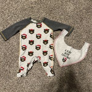 Mud pie baby Christmas outfit. Great condition